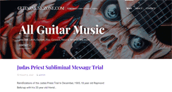 Desktop Screenshot of guitarmusiczone.com